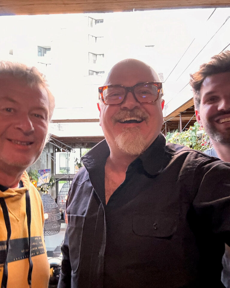 Greg with Thomas and Ylli of Stumpe Glas in San Francisco